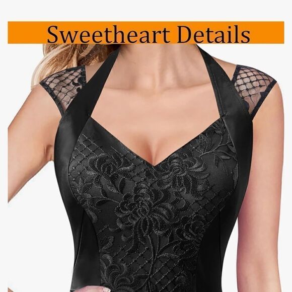 Elegant Black Maxi Dress - Picture 14 of 16